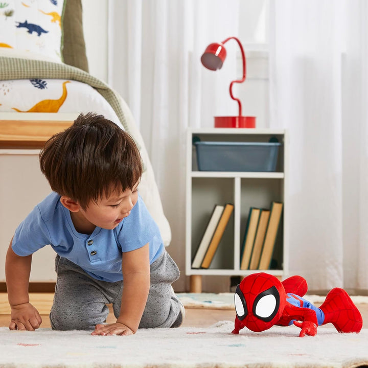 Marvel Spidey und Seine Super-Freunde Tanz- & Krabbelspass Spidey, interaktives Plüschspielzeug mit