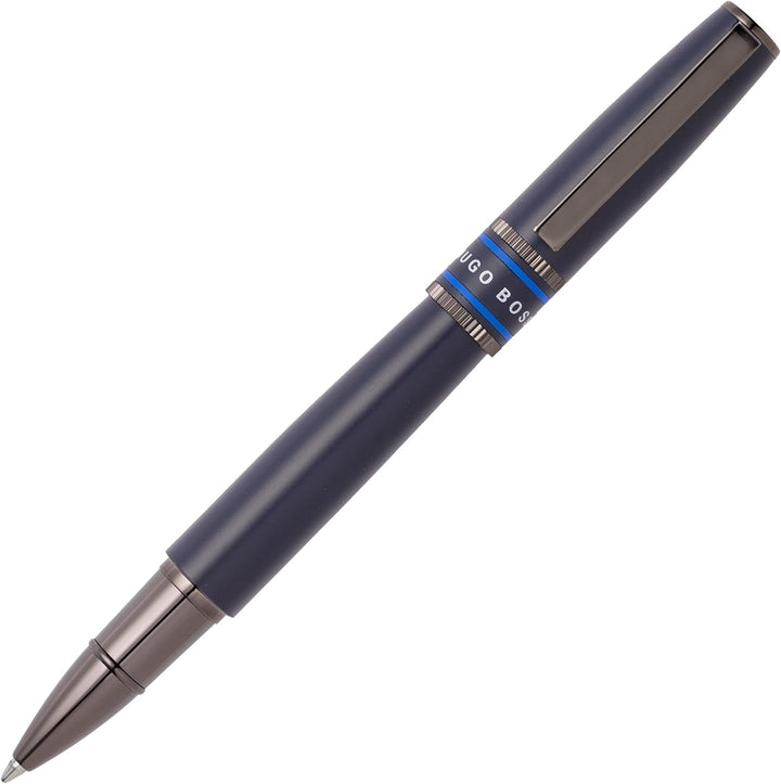 Hugo Boss Stifte-SetKugelschreiber und Tintenroller Illusion Gear Blue in der Geschenkbox, HPBR212L