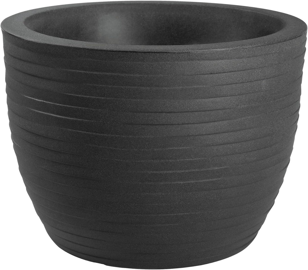 Tecnokit NICOLI HERA Elegance Harz Vase für Innen und Aussen Ø 30, 40, 50, 60 cm elegante und geripp