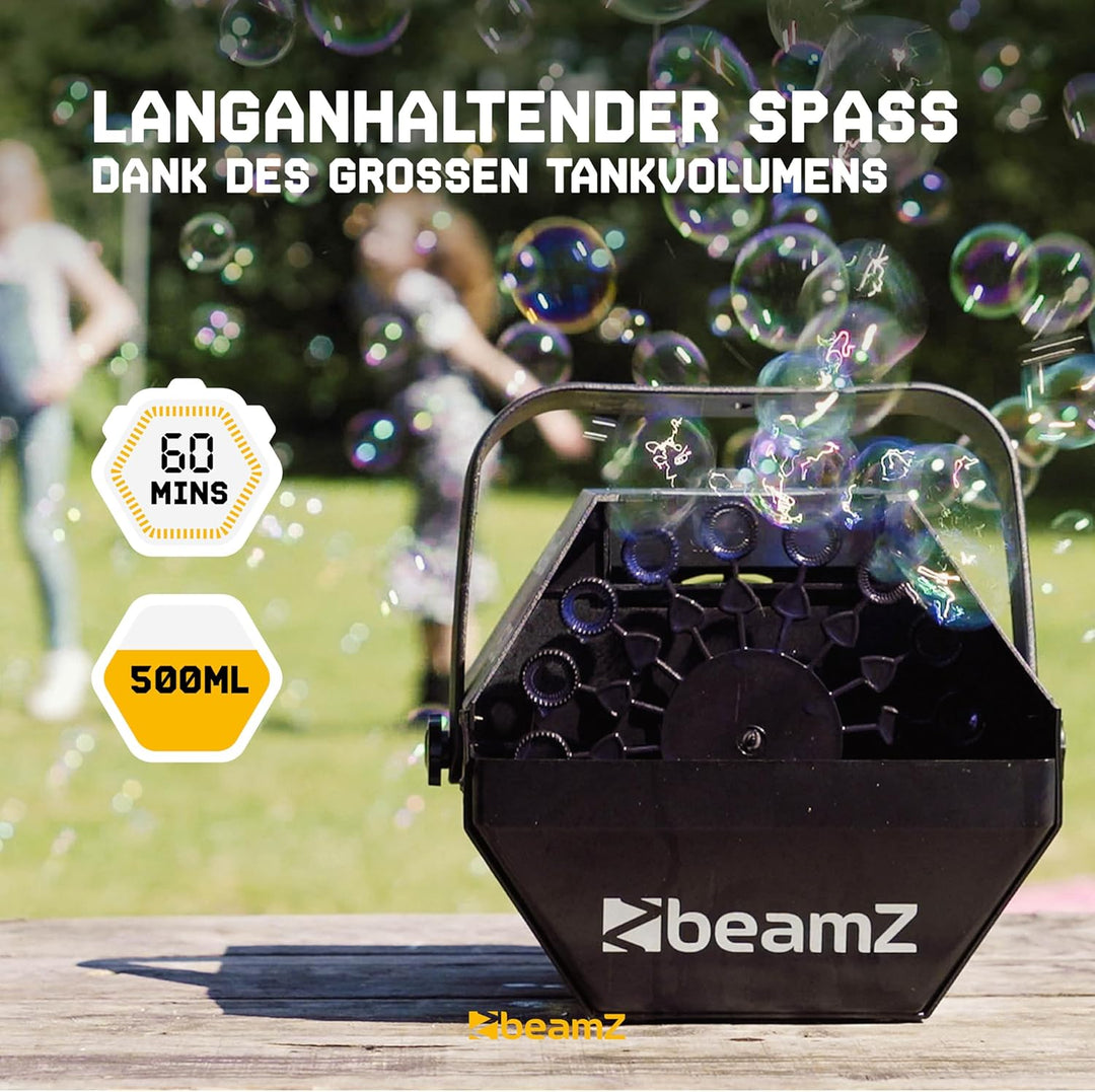 BeamZ B500 - Automatische Seifenblasenmaschine Hochzeit Seifenblasen Maschine, 24 Rotationen pro Min