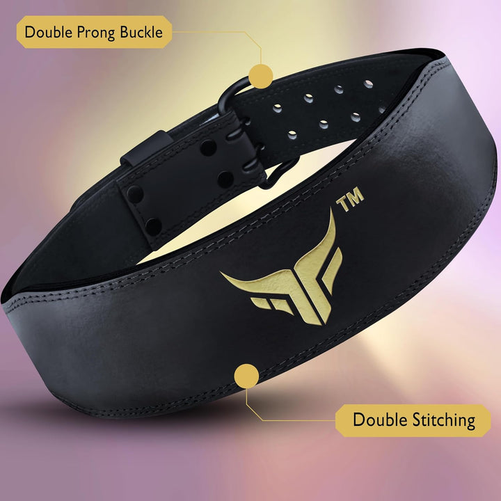 Mytra Fusion Gym Belt 4 Zoll Gewichthebergürtel Ideal für Workout, Powerlifting, Rückenstütze Frauen
