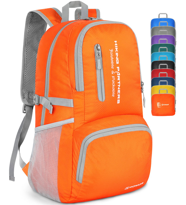 ZOMAKE Leicht Faltbarer Rucksack - Packbare Backpacks 35L,Kleiner Faltbar Rucksäcke Wanderrucksack W