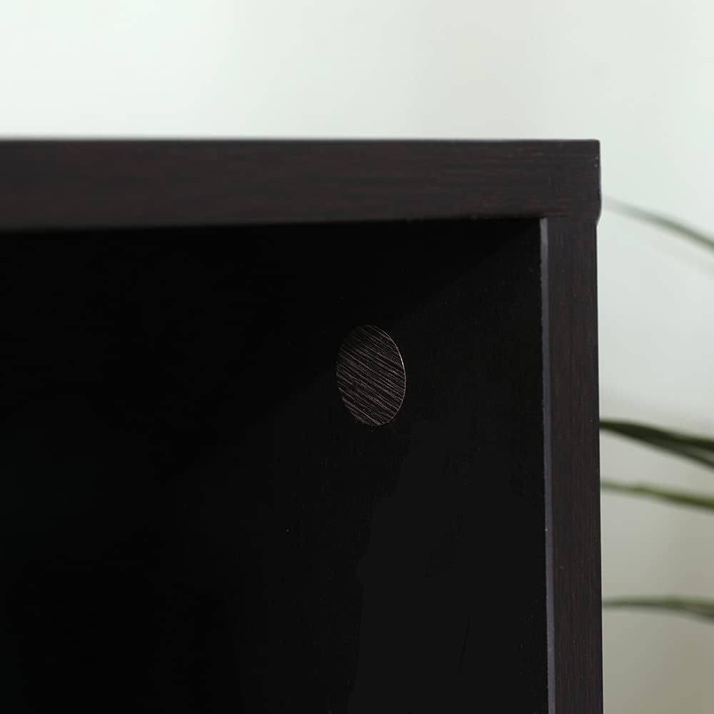 Etnicart Würfel Aufbewahrungsbox Bücherregal Wenge 35x30x35cm MDF Holz Regal Design Büro Eingang Woh