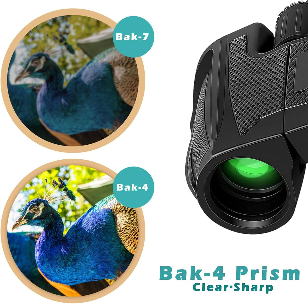 Fernglas 12x25, Magnesium Fernglas mit Nitrogenfüllung und wasserdicht, BAK4 HD Prisma + FMC Objekti