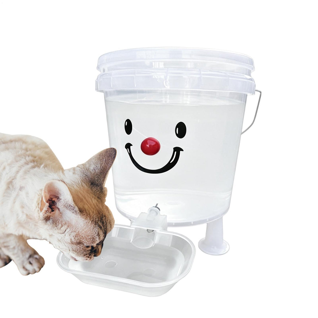 PP Pet Water Dispenser - Automatischer g-ravity auslaufsicherer Napf S/L Grössen | für Hunde Katzen