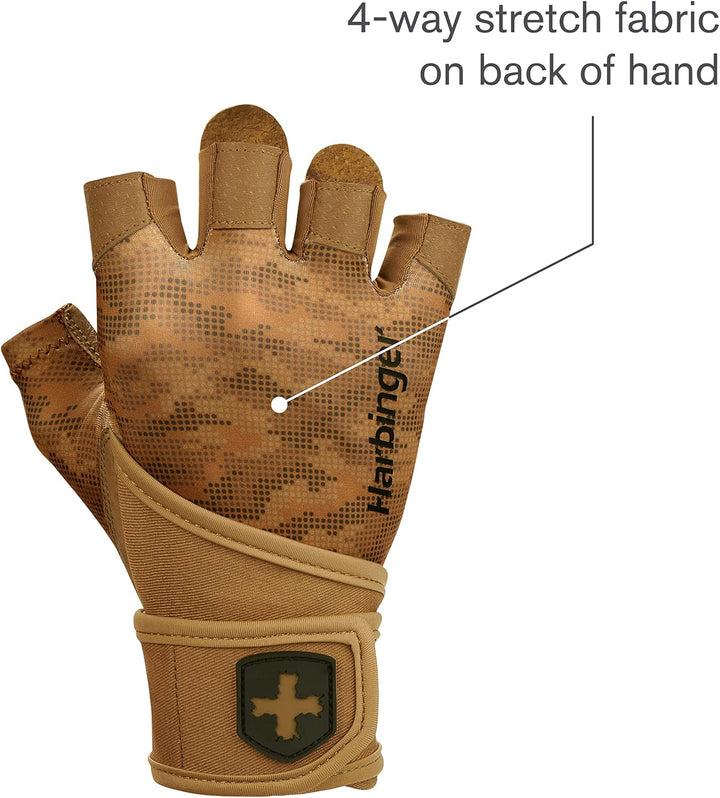 Harbinger Pro Wristwrap Handschuhe, Hebehandschuhe für diejenigen, die Flexibilität und Atmungsaktiv