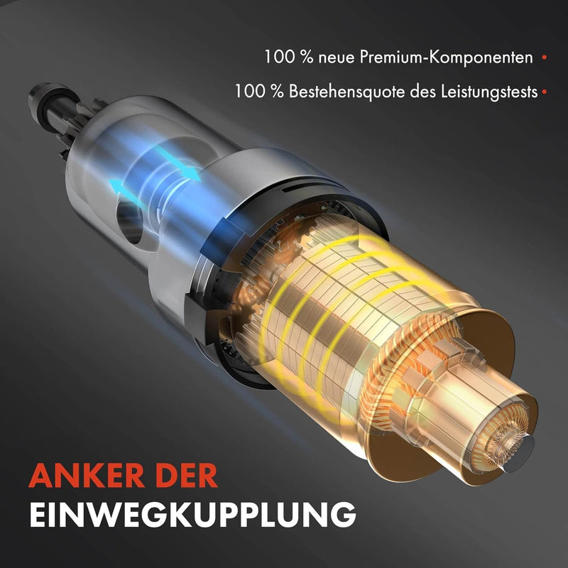 Frankberg Anlasser Starter 1,7KW Kompatibel mit Ducato 250 290 2.3L Diesel 2006-2014 Replace