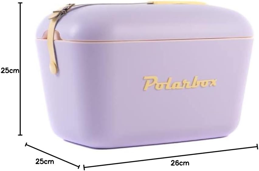 Kühlbox | Passive Kühlbox | Kühltaschen Polar in Retro Vintage Design aus Kunststoff mit polystyrol