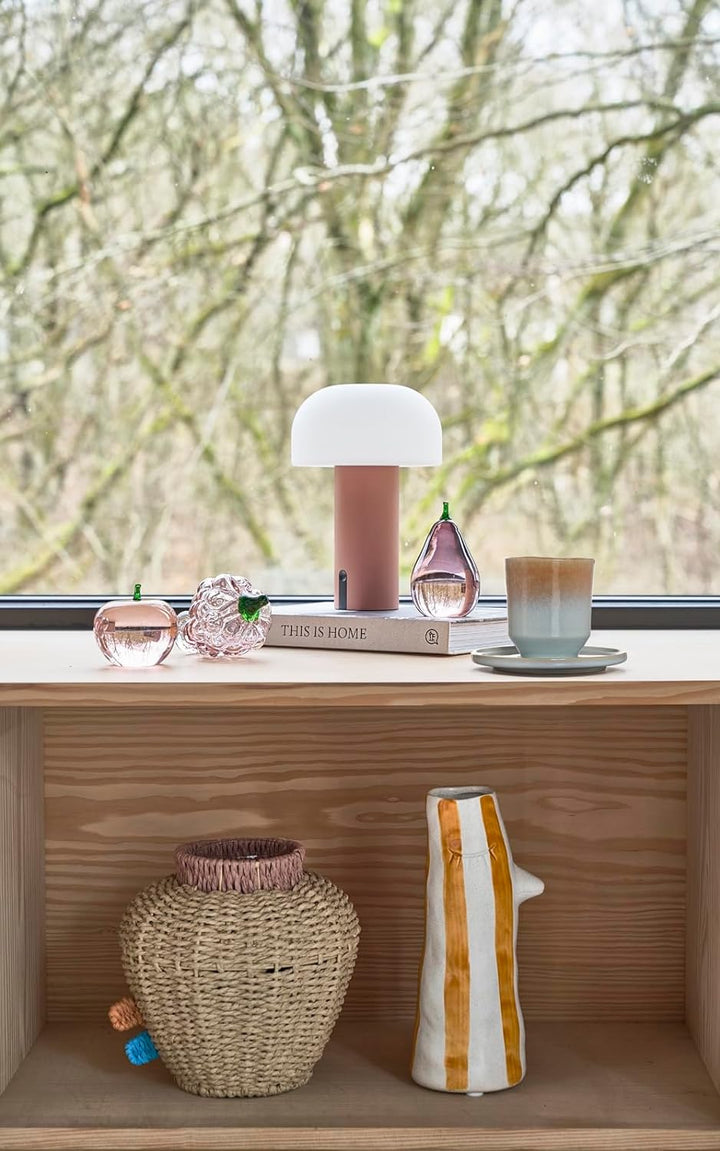 Villa Collection Styles Vase mit Schnabel und Wimpern 11,5 x 10 x 26 cm S Amber S Braun, S Braun