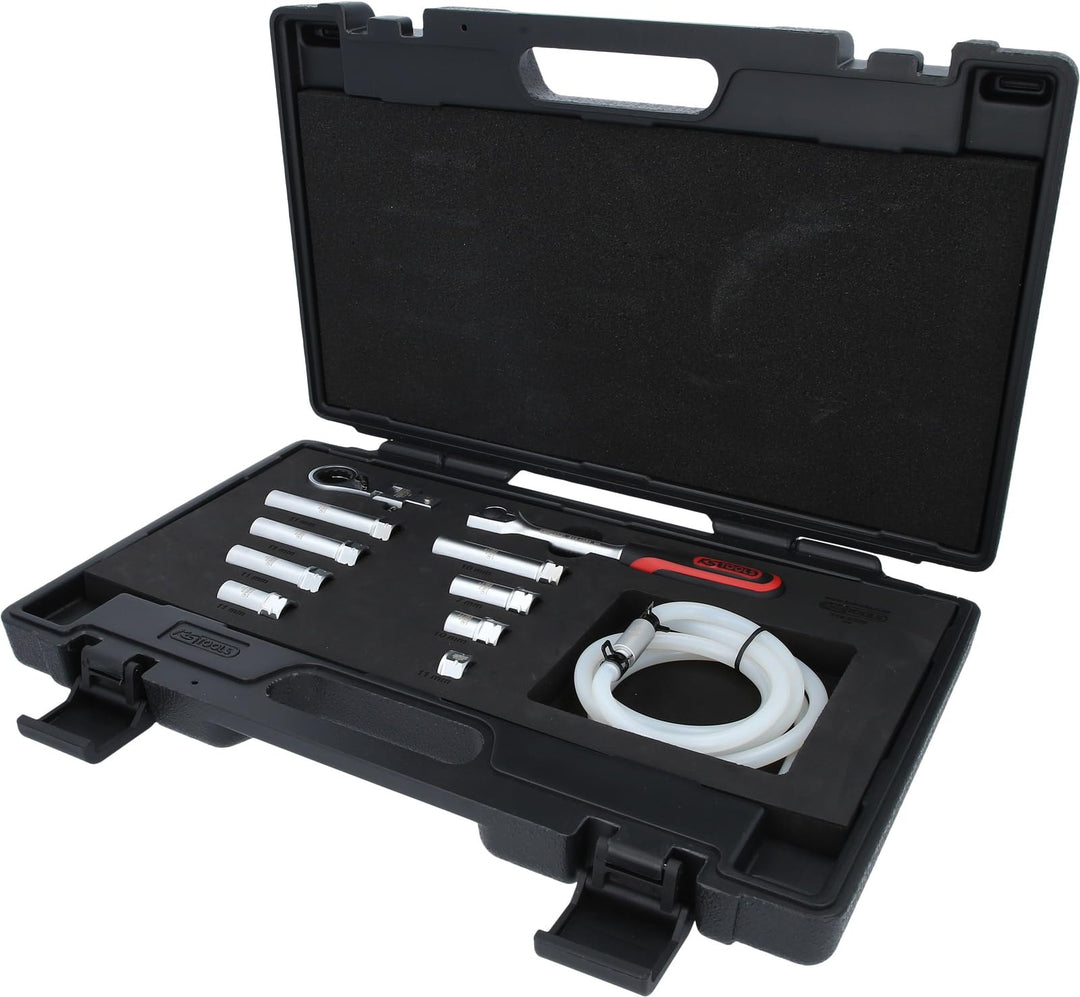 KS Tools 518.0320 Bremsen-Entlüftungsschlüssel-Satz für VAG, 11-tlg