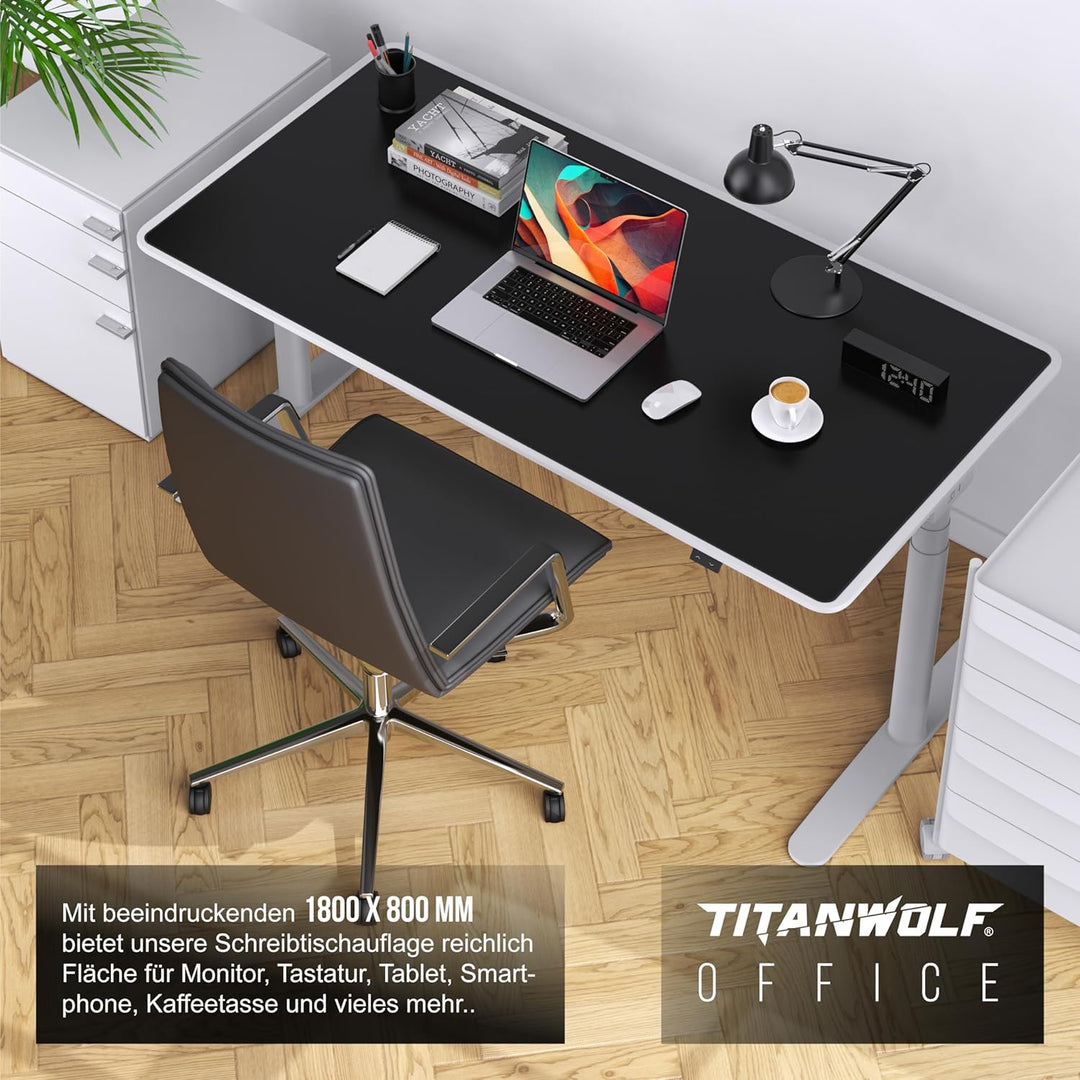 Titanwolf Übergrösse Mauspad 1800x800mm, XXXL Mousepad Home und Office Schreibtischunterlage Gross,
