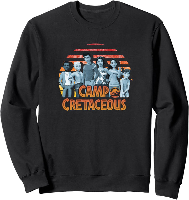 Jurassic World: Gruppenaufnahme bei Sonnenuntergang im Camp Cretaceous Sweatshirt