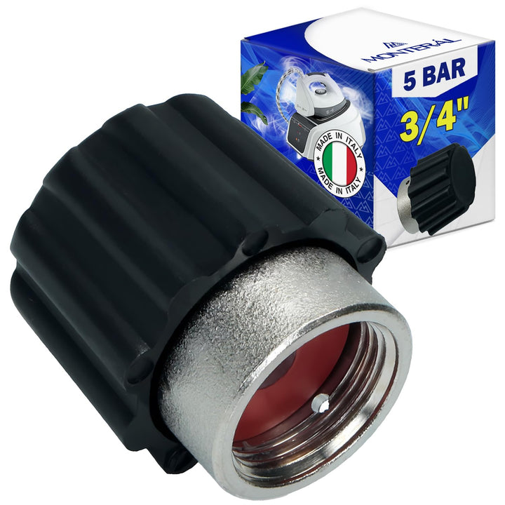 MONTERAL Universell Ventil des Dampfbügelstation mit 3/4" Innengewinde bis zu 5 Bar - Made IN Italy