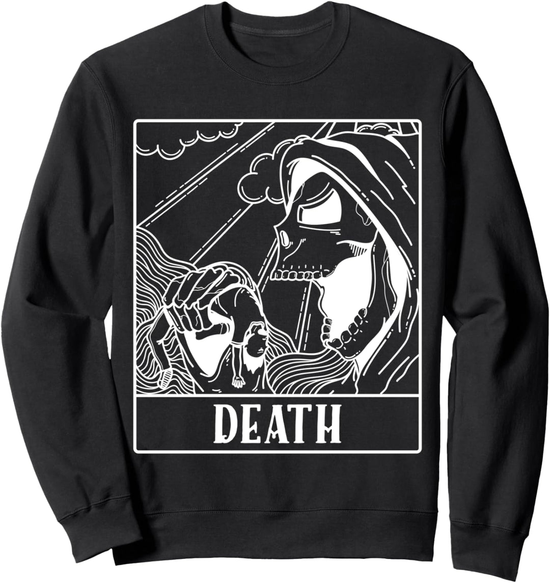 Grim Reaper Skeleton Tarot Card Blackcraft Men Women Sweatshirt