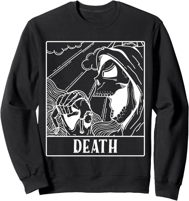 Grim Reaper Skeleton Tarot Card Blackcraft Men Women Sweatshirt