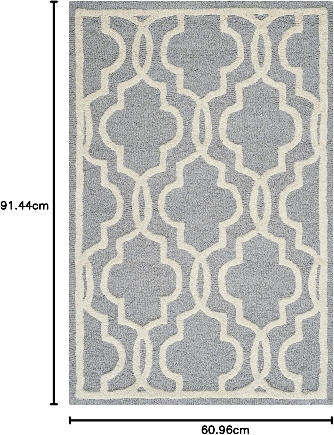 SAFAVIEH Spalier Teppich für Wohnzimmer, Esszimmer, Schlafzimmer - Cambridge Collection, Kurzer Flor