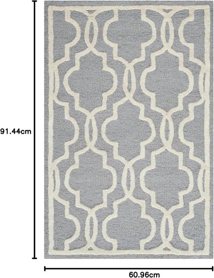 SAFAVIEH Spalier Teppich für Wohnzimmer, Esszimmer, Schlafzimmer - Cambridge Collection, Kurzer Flor