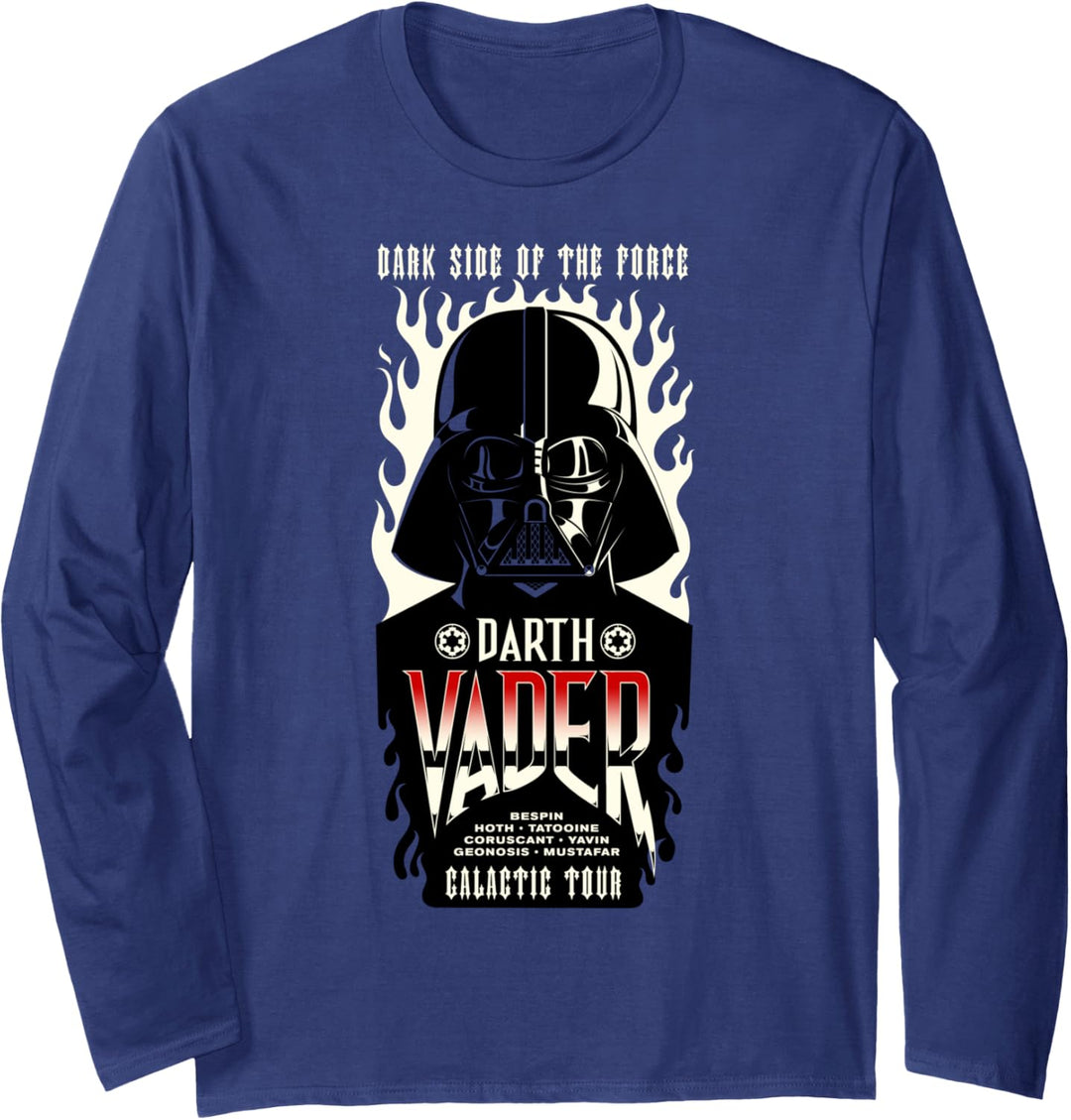 Star Wars Darth Vader Dark Side Of The Force Galactic Tour Langarmshirt