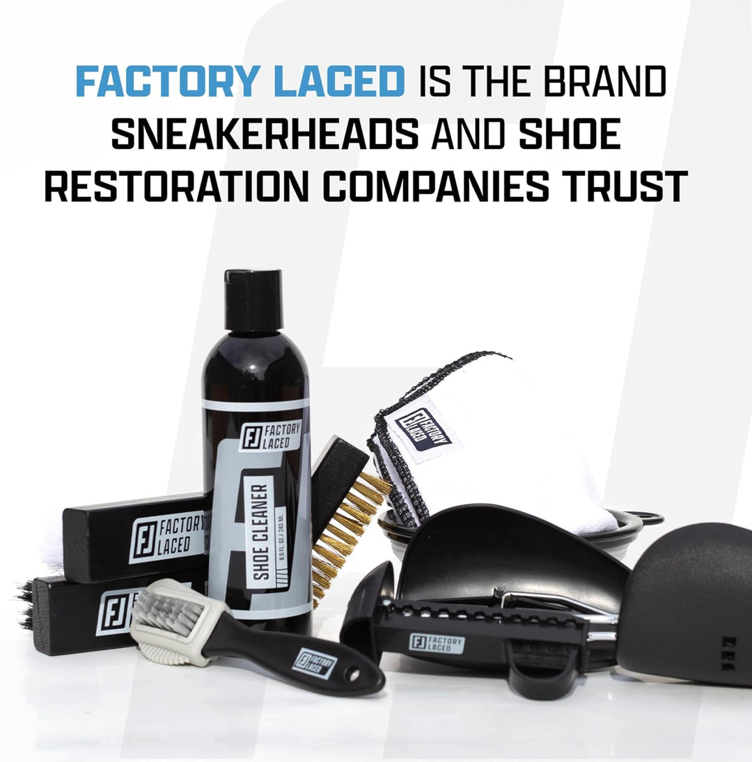FACTORY LACED Schuhreiniger-Sneaker-Kit - Das ultimative Sneaker-Cleaner Erlebnis inklusive 240ml Sc