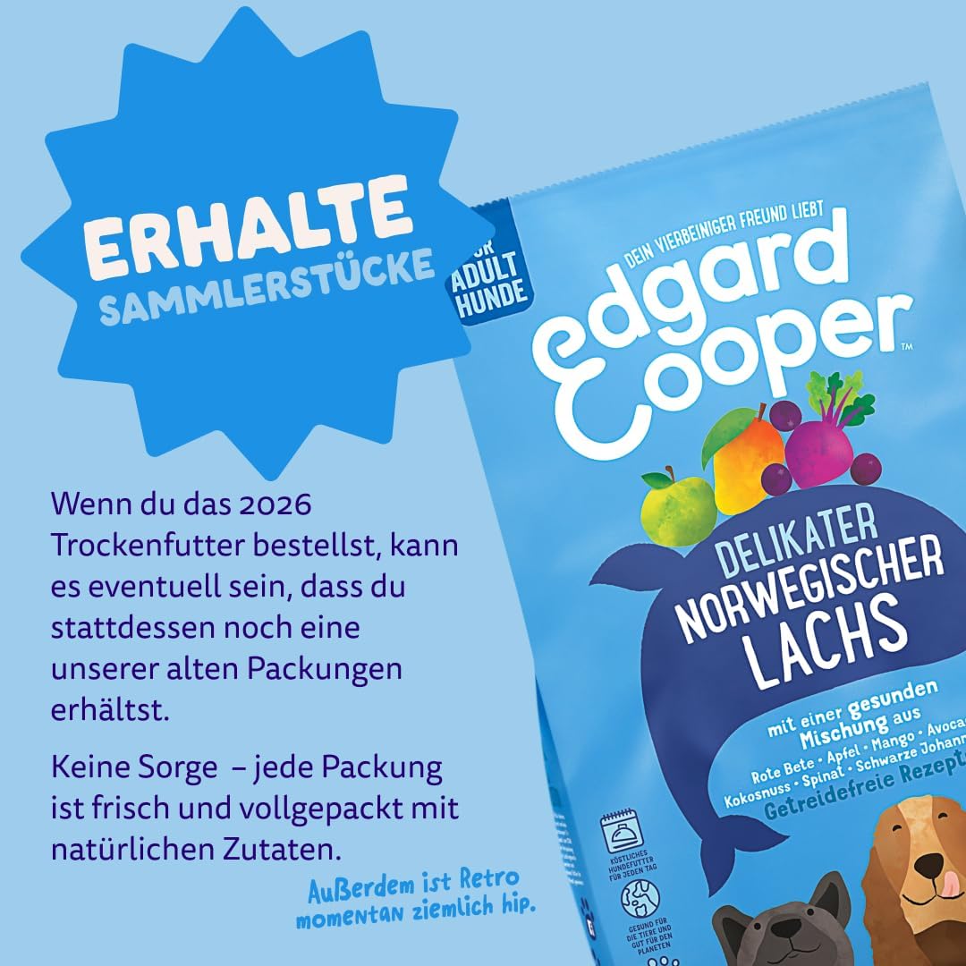 Edgard &amp; Cooper Hundefutter Trocken Getreidefrei Hypoallergenes Hundefutter Hund Erwachsene Adult Na