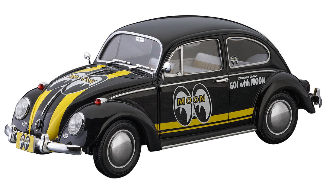 Hasegawa 020338 1/24 Volkswagen Käfer Type 1,Mooneyes Plastikmodellbausatz, Modelleisenbahnzubehör,