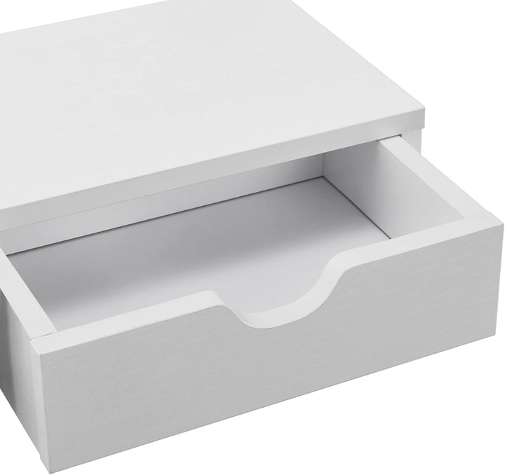 [en.casa] Monitorständer Mänttä mit 2 Schubladen Monitorerhöhung 50x18x13cm Bildschirmerhöhung für L