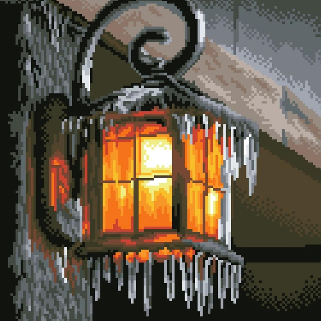 Diamond Dotz DQ8-022 Squares Frosty Light, ca. 34,5 x 34,5 cm gross, Diamond Painting, Malen mit Dia