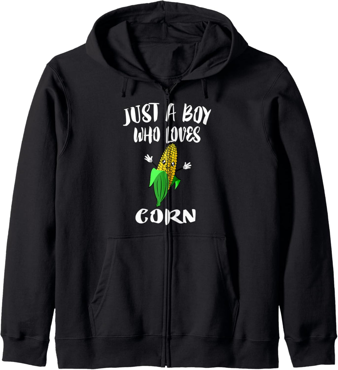 Just A Boy Who Loves Corn Vegetables Kapuzenjacke