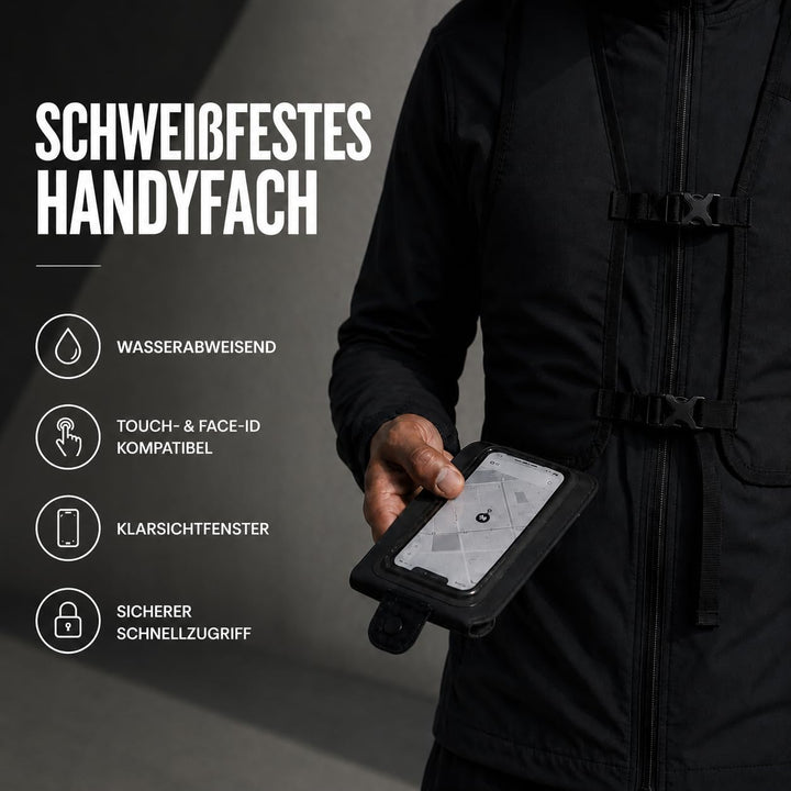 Lite | Laufweste Damen & Herren mit Trinkflasche & Handyhalterung | ultraleichte Trinkweste Laufen |