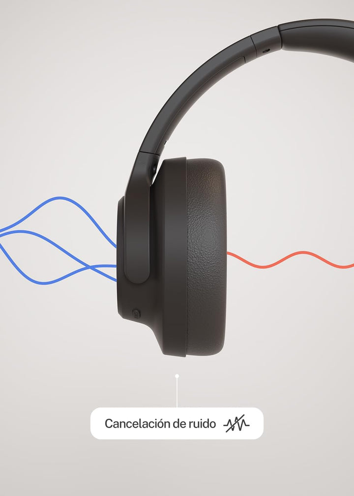 CREATE / Headphones ANC Studio/Kabellose Kopfhörer mit Kopfbügel Schwarz/Geräuschunterdrückung, zusa