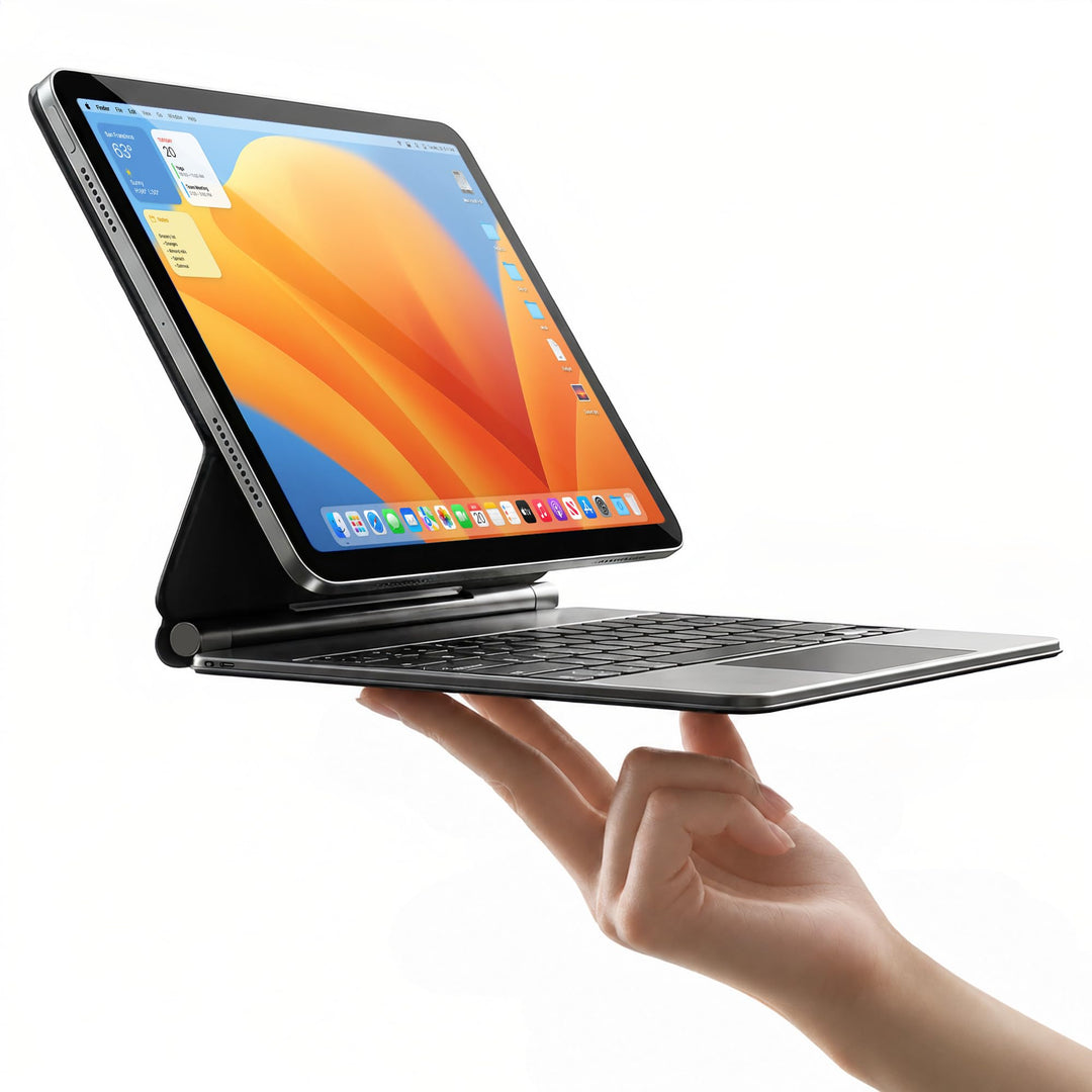 HOU Tastatur Hülle für iPad 11. Generation 2025 A16/10. Generation 2022, Magnetischer Ständer, Bluet