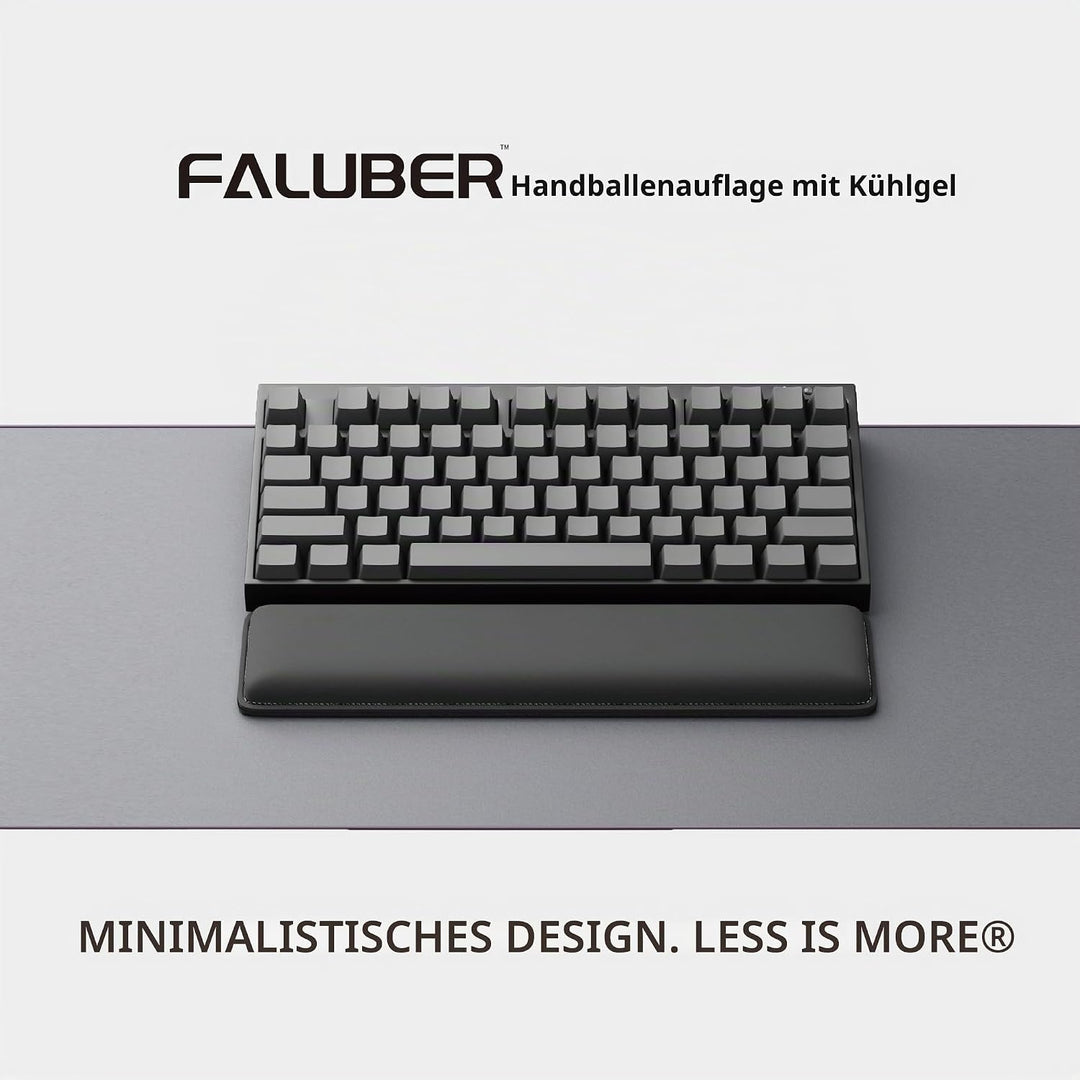 Faluber Ergonomische Gel-Handgelenkauflage für Tastaturen - 31.5cm- mit rutschfestem Fusspolster Kom