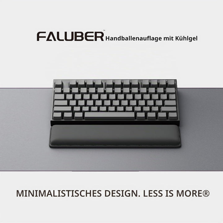 Faluber Ergonomische Gel-Handgelenkauflage für Tastaturen - 31.5cm- mit rutschfestem Fusspolster Kom