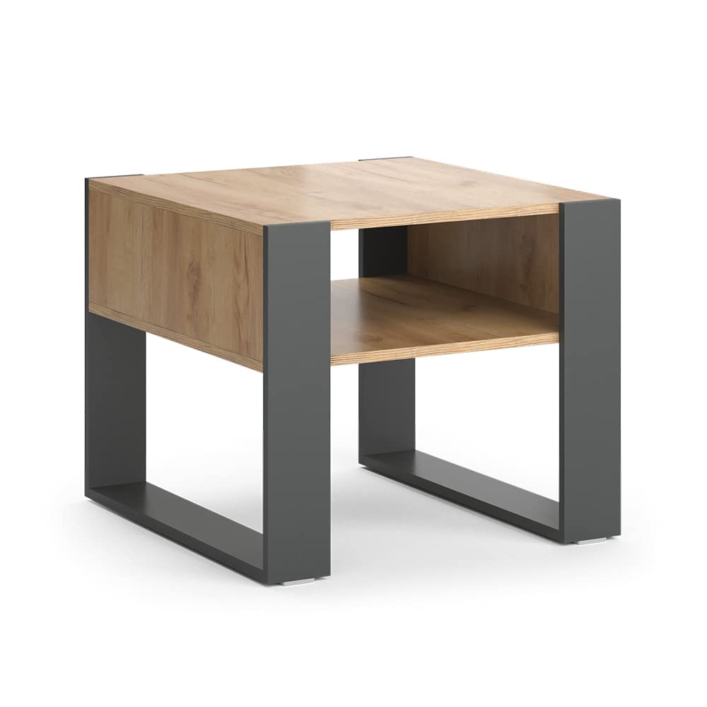 Vicco Couchtisch Sofatisch Beistelltisch Ari Eiche Anthrazit