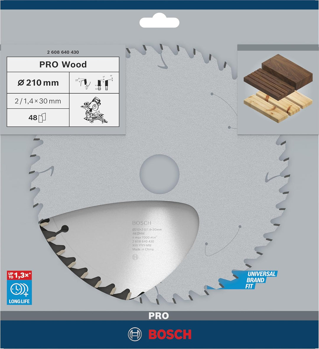 Bosch Accessories Bosch Professional 1x Kreissägeblatt Optiline Wood (Sägeblatt für Holz, Ø 210 x 30