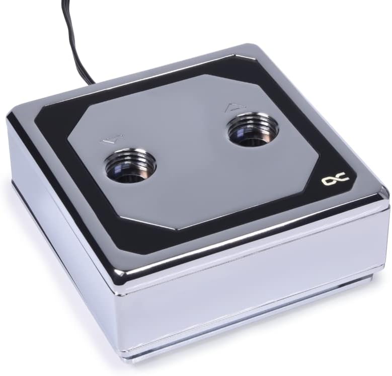 Alphacool 13083 Eisblock XPX Aurora Edge - Full Brass Chrome Digital RGB CPU Kühler Wasserkühlung