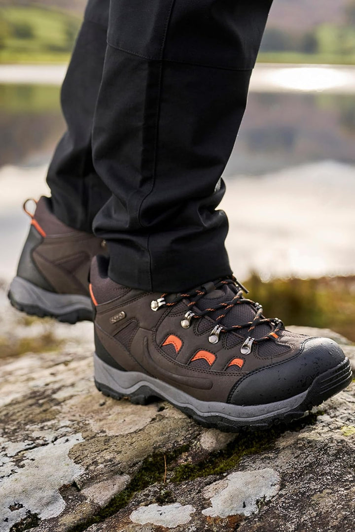 Mountain Warehouse Adventurer Mens Waterproof Boots - IsoDry Schuhe mit Synthetik-Obermaterial, Mesh