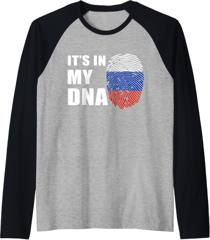 Russische Flagge "It's In My DNA" Raglan