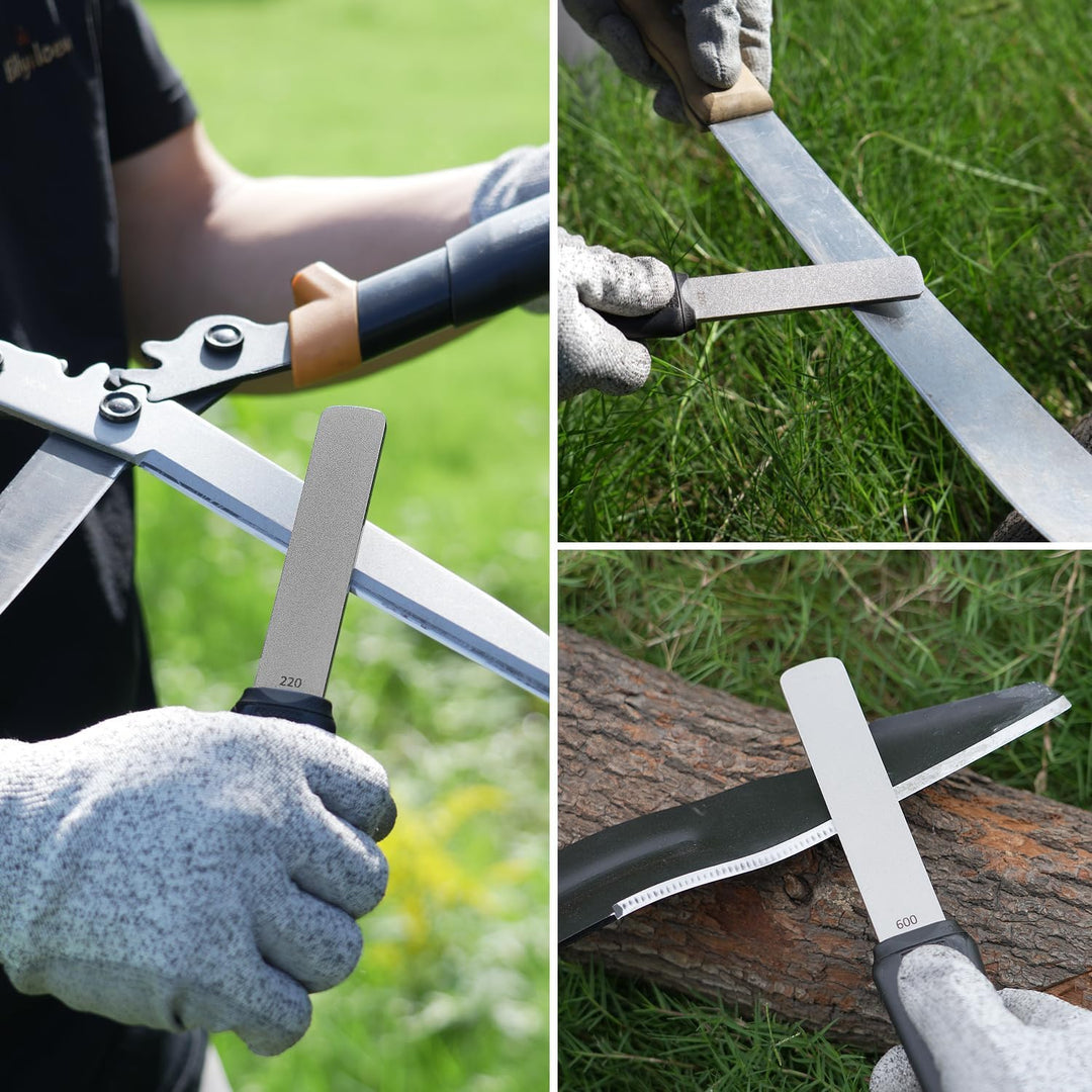 SHARPAL 120N Diamant-Schleifstein mit doppelter Körnung zum Schärfen von Messern Jagd Outdoor Messer