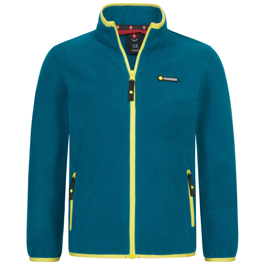 Höhenhorn Leggon Kinder Fleece Jacke Jungen Mädchen Full Zip Outdoor Freizeit 140 Türkis/Grün, 140 T