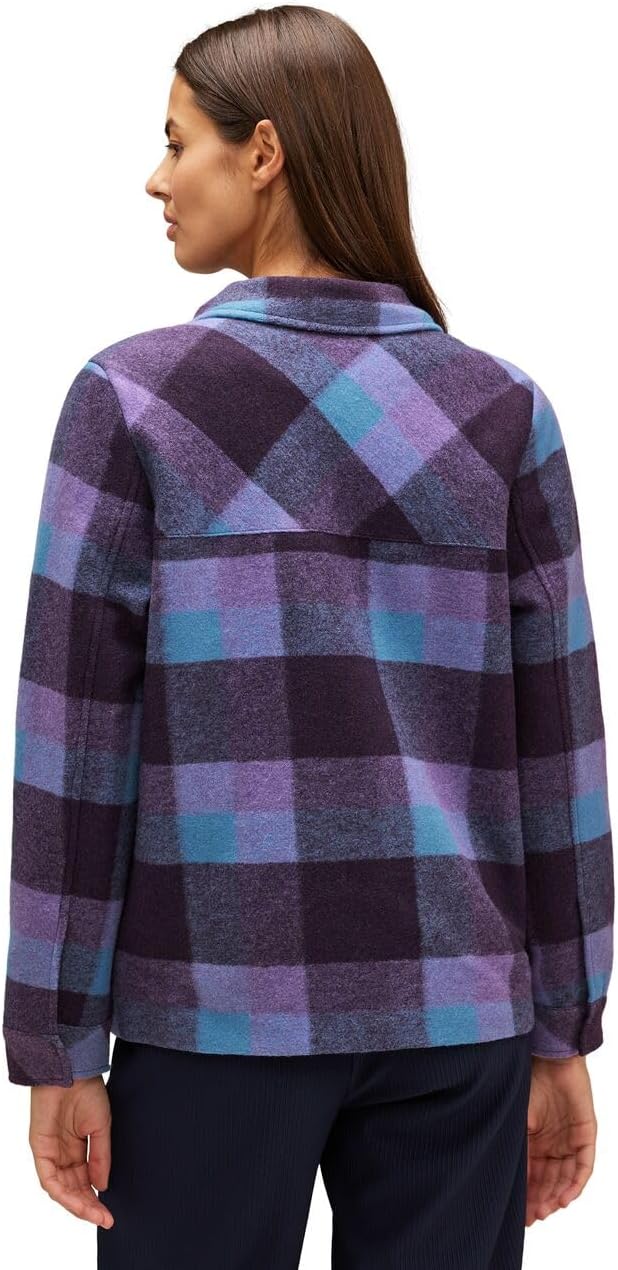 Street One Damen Übergangsjacke Kariert 38 Lupine Lilac, 38 Lupine Lilac