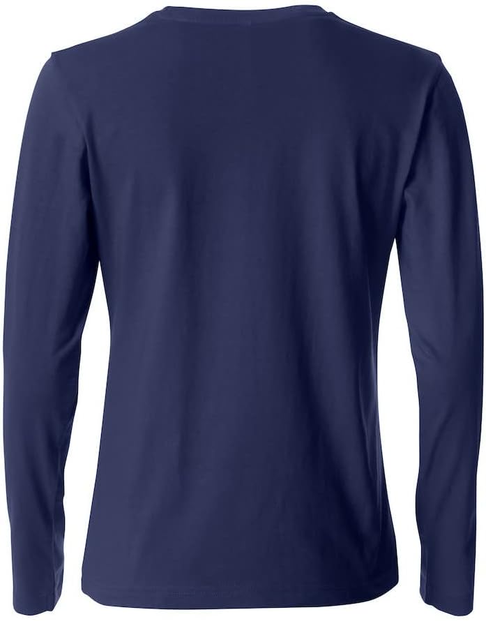 Clique - Langarm-T-Shirt mit Rundhalsausschnitt für Damen Basic-T L/S Damen aus Baumwolljersey in Sl