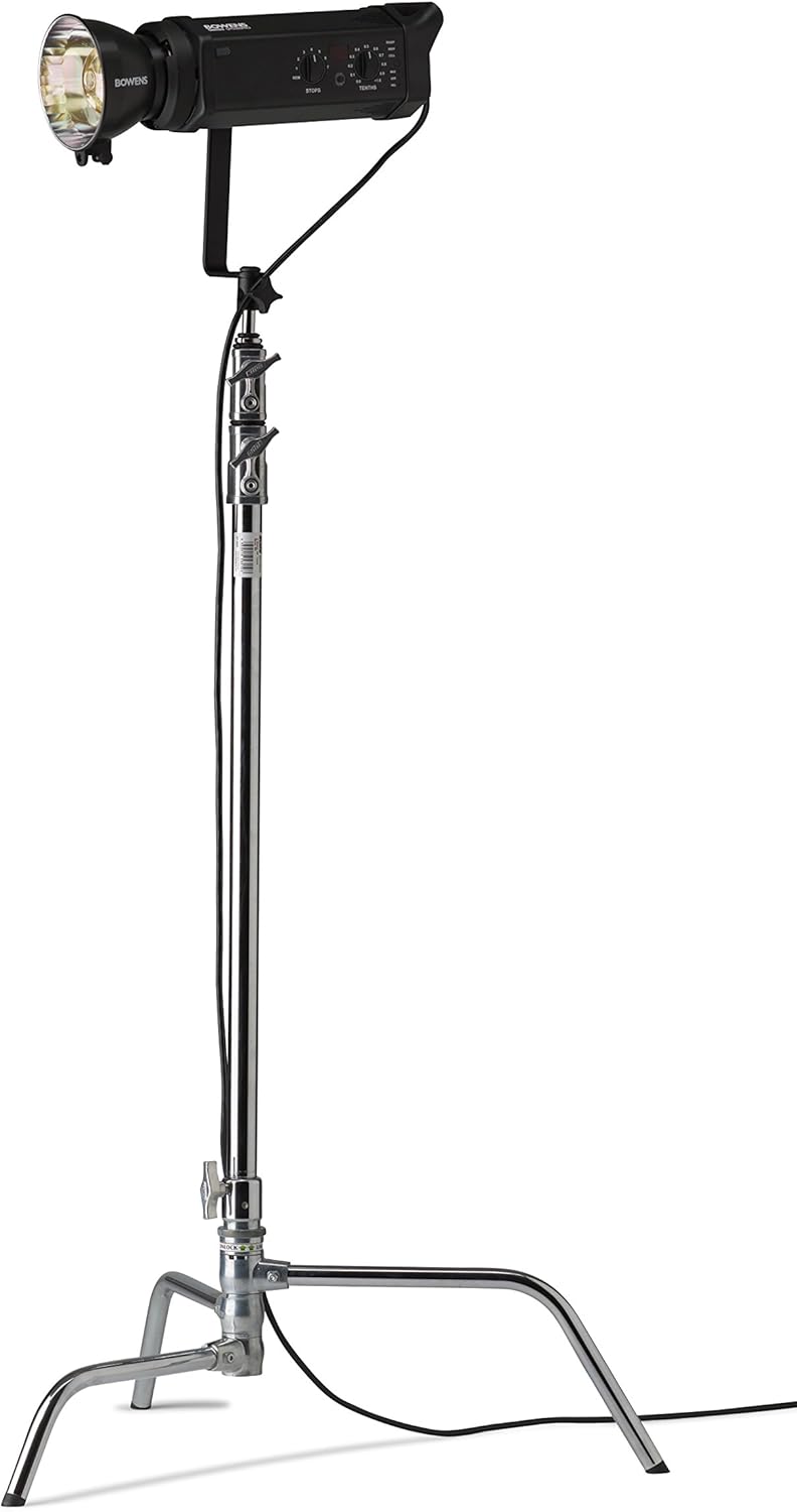 Master C-Stand mit Schildkrötenfuss, 101,6 cm, silberfarben (KS704312), 102 cm (40 Zoll), Schildkröt