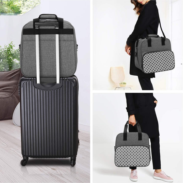 Yarwo Overlocktasche mit Grosser Öffnung, Cover-/ Overlock Transpot/Aufbewahrungstasche für meiste g