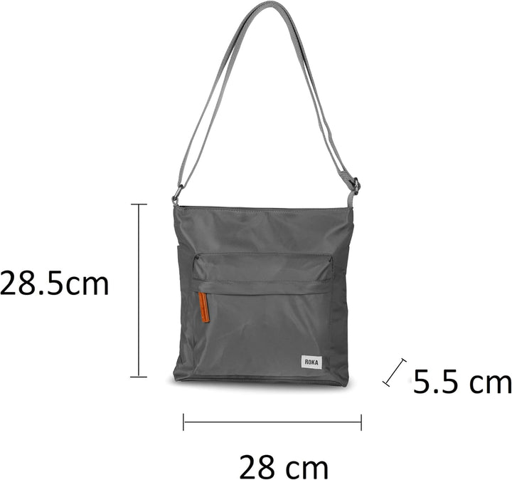 Roka London Kennington Sustainable Crossbody, graphit