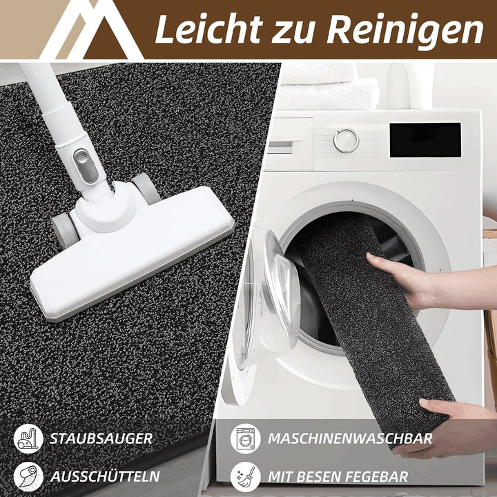 COSY HOMEER Fussmatte Innen 50 x 80 cm, Anthrazit Anthrazit 50 x 80 cm (Rechteckig), Anthrazit 50 x