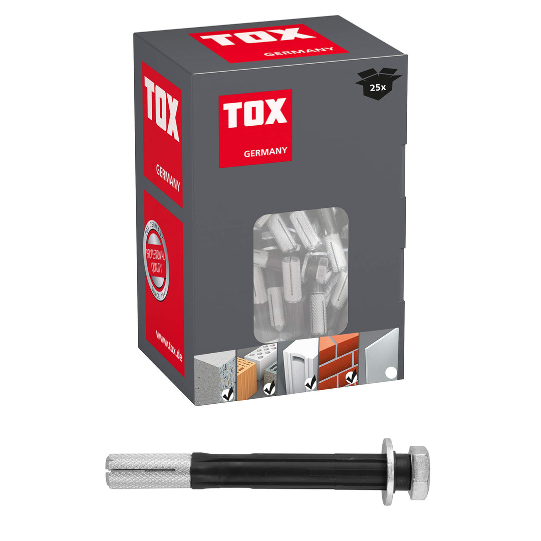TOX Metrischer Langdübel , Rahmendübel , Control , 12x140 mm , 25 Stück , 030101661 12x140mm Grosspa
