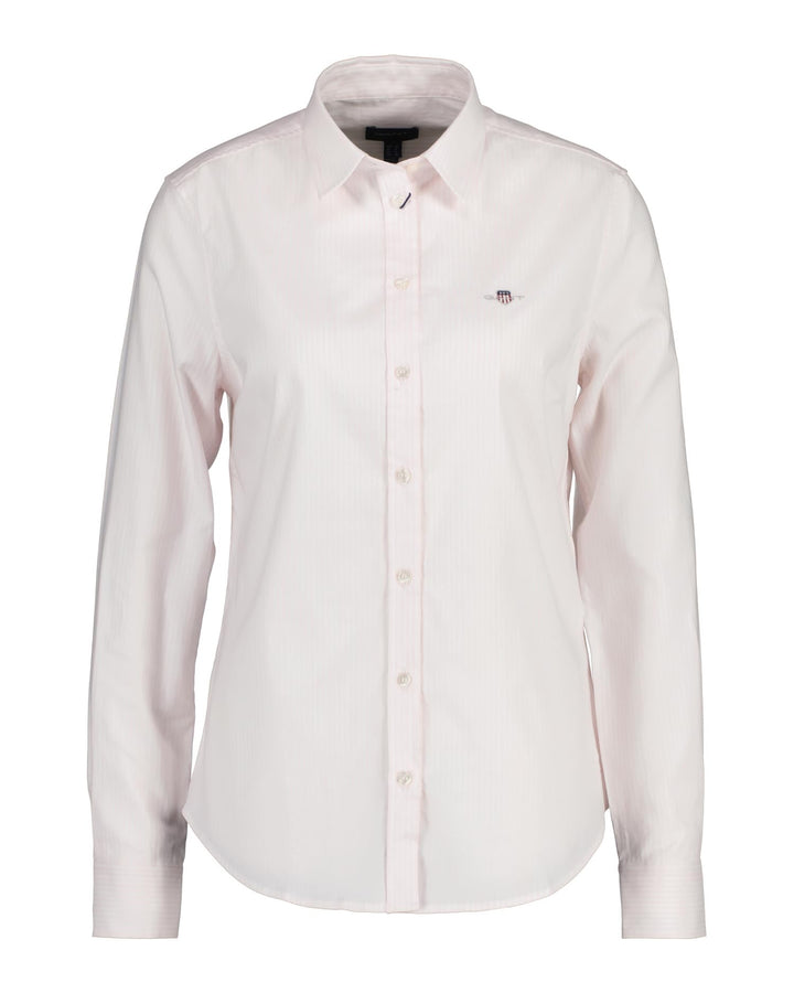 GANT Damen Slim Stretch Oxford Striped Shirt GESTREIFTE Bluse SCHMALE Passform 36 Light Pink, 36 Lig