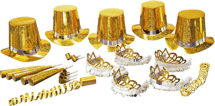 "HOLOGRAPHIC GOLD LAS VEGAS PARTY KIT"