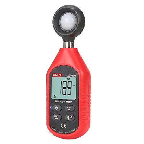 UNI-T Uni-trend UT383BT : Mini Light Meters with Certificates: CE, UKCA 200,000 LUX Digital Luxmeter